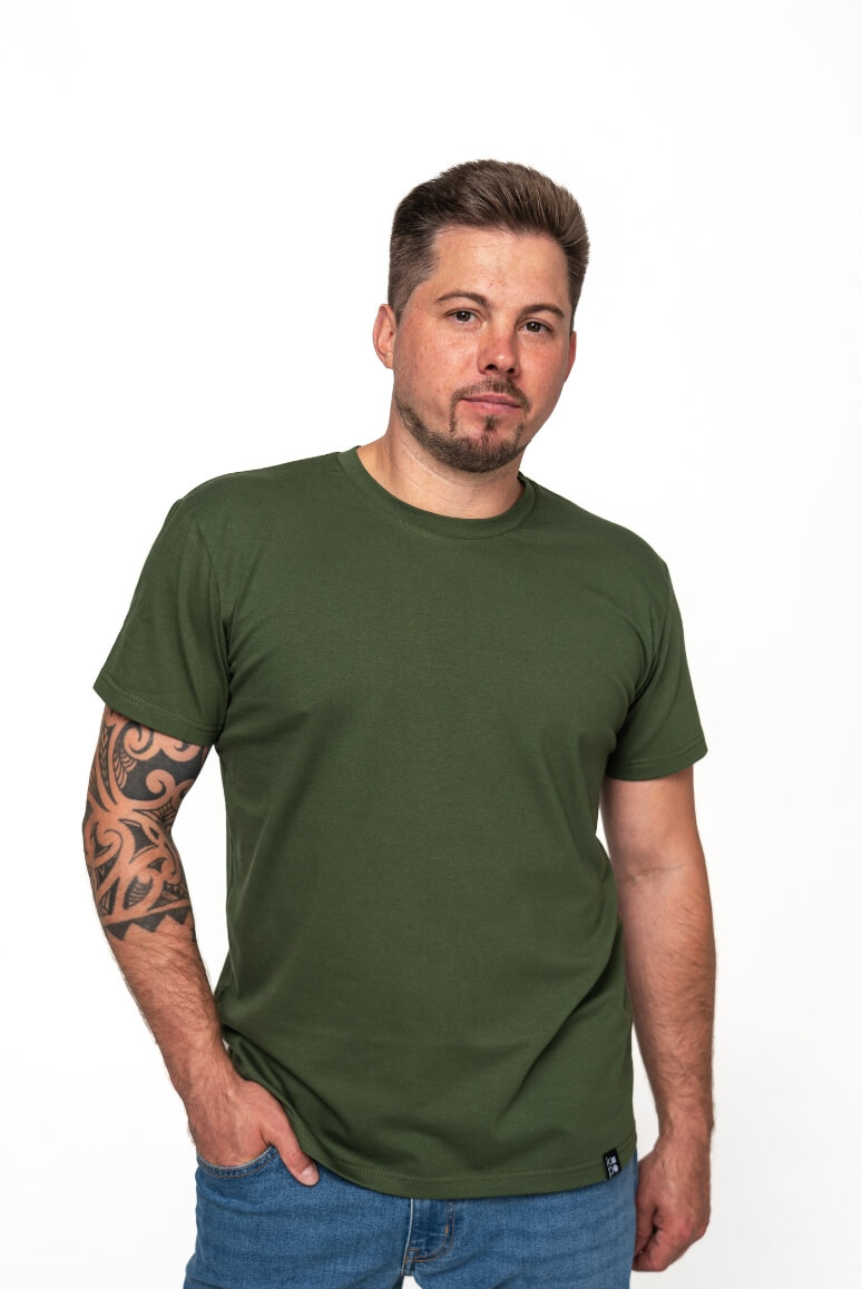 Kopo Men's Basic T-Shirt: Khaki